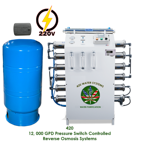 420 Water Systems 12,000 GPD Pressure Switch Controlled 
