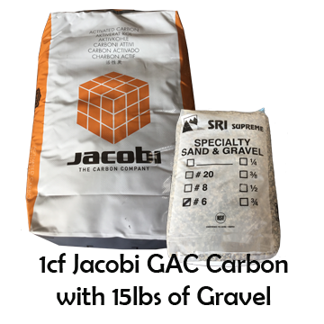 1CF of Jacobi GAC Carbon with 15lbs of Gravel