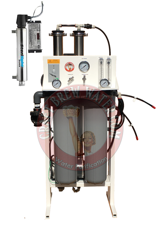 Craft Brew 1800 gpd Reverse Osmosis System with TDS Meter, UV and Blending Valve.